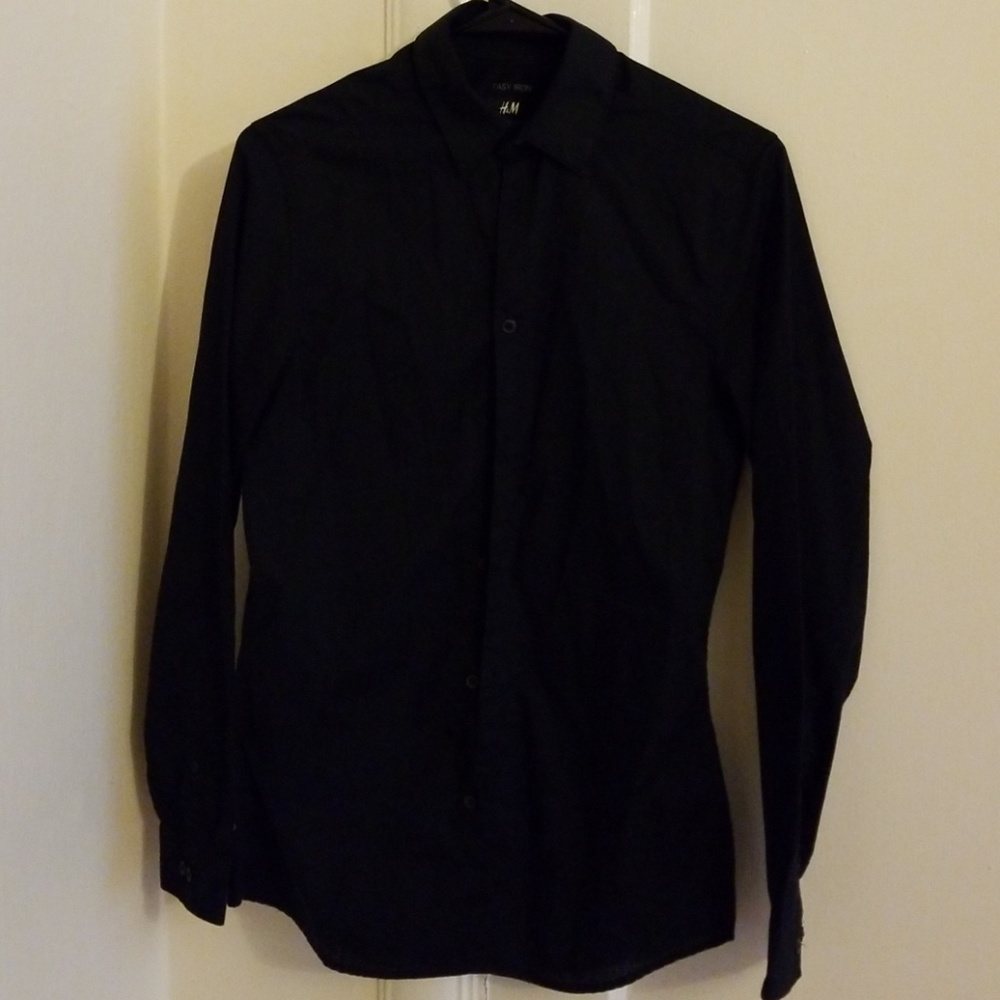 h@m slim button up